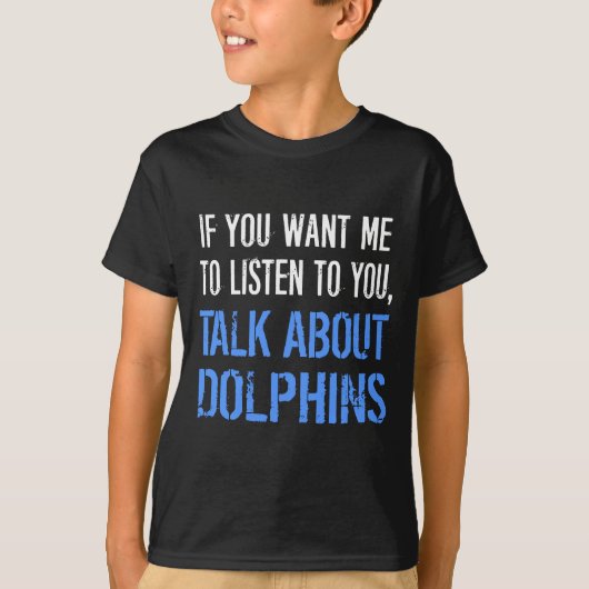 Funny Dolphins T Shirt (Voorkant)