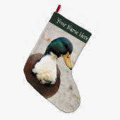 Funny Domestic Mallard Duclair Bibbed Odd Duck Grote Kerstsok (Voorkant (Hangend))