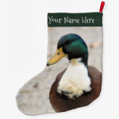 Funny Domestic Mallard Duclair Bibbed Odd Duck Grote Kerstsok (Achterkant)