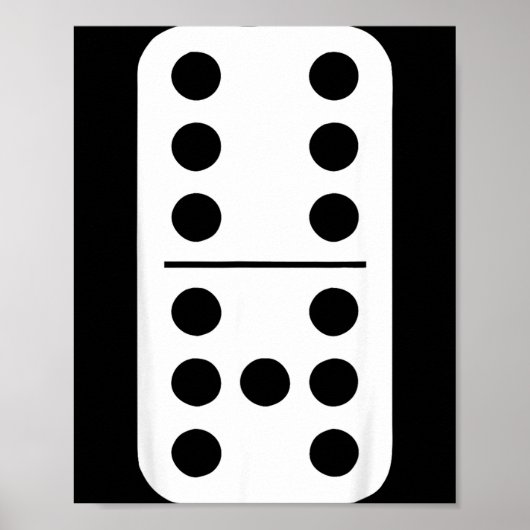 Funny Domino Meme Six Seven Play Strategy Number H Poster (Voorkant)