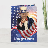 Funny DONALD TRUMP 50th Birthday Kaart (Voorkant)