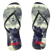 Funny Donald Trump als nucleaire explosie Teenslippers (Voetbed)