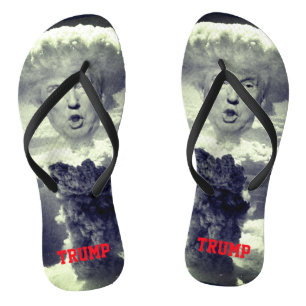 Funny Donald Trump als nucleaire explosie Teenslippers