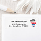 Funny Donald Trump anti Biden Design Etiket (Insitu)