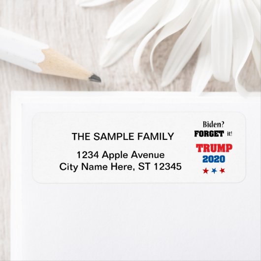 Funny Donald Trump anti Biden Design Etiket (Insitu)