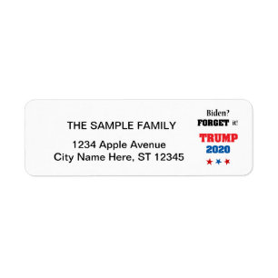 Funny Donald Trump anti Biden Design Etiket