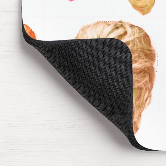 Funny Donald Trump Beehive Wig Mousepad Muismat (Hoek)