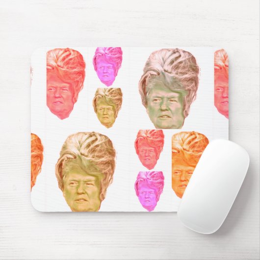 Funny Donald Trump Beehive Wig Mousepad Muismat (Met muis)