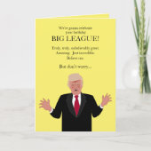 Funny Donald Trump Birthday Card Famous Gezegden Kaart (Voorkant)