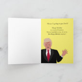 Funny Donald Trump Birthday Card Famous Gezegden Kaart (Binnen)