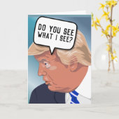 FUNNY DONALD TRUMP BIRTHDAY CARDS KAART (Gele Bloem)