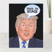 Funny Donald Trump Birthday greeting card  Bedankkaart (Voorkant)