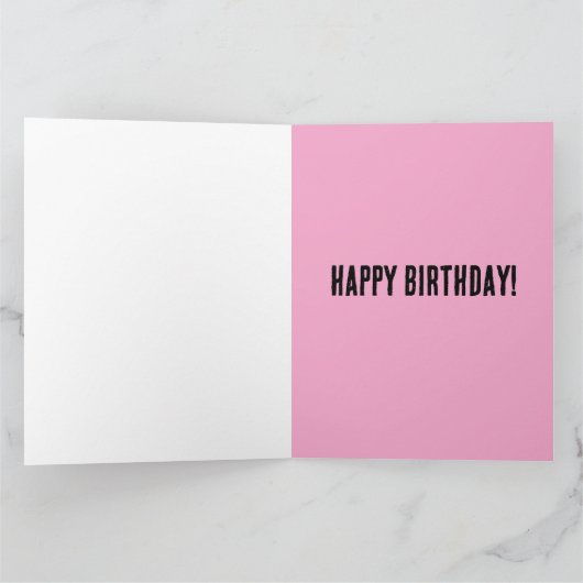 FUNNY DONALD TRUMP BIRTHDAY KAART VOOR HAAR (Binnen)