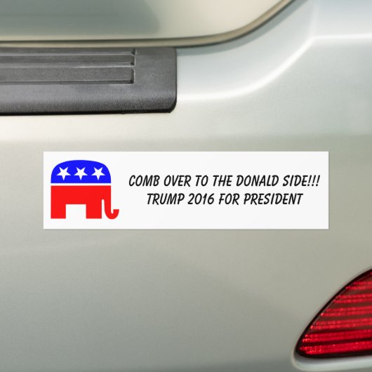 Funny Donald Trump Bumpersticker!!! Bumpersticker (Op auto)