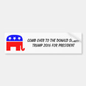 Funny Donald Trump Bumpersticker!!! Bumpersticker (Voorkant)