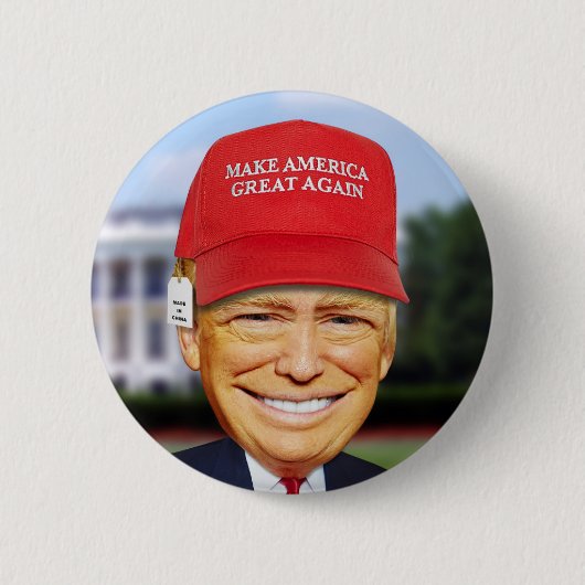 FUNNY DONALD TRUMP BUTTON (Voorkant)