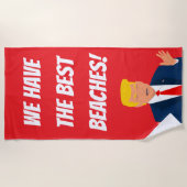 Funny Donald Trump cartoon beach towel gift Strandlaken (Voorkant)