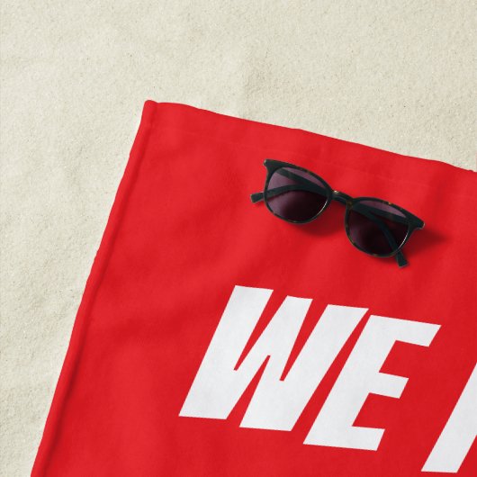 Funny Donald Trump cartoon beach towel gift Strandlaken (In situ)