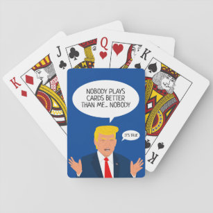 Funny Donald Trump cartoon poker speelkaarten