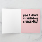 FUNNY DONALD TRUMP CHRISTMAS CARDS - TREMENDOUS! BEDANKKAART (Binnen)