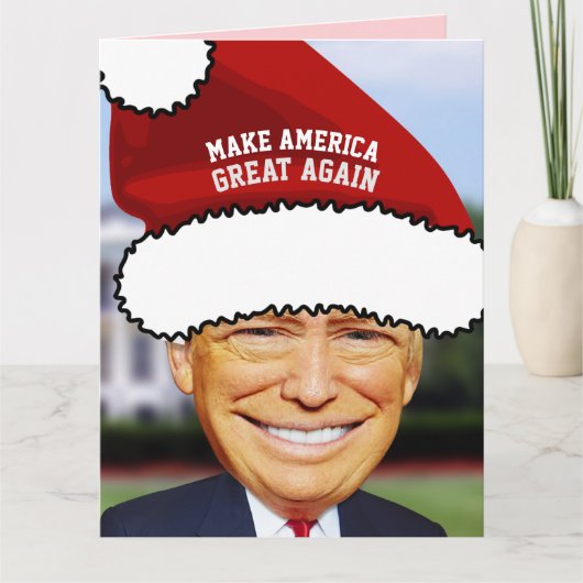 FUNNY DONALD TRUMP CHRISTMAS CARDS - TREMENDOUS! BEDANKKAART (Voorkant)
