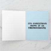 Funny Donald Trump Christmas greeting card  Bedankkaart (Binnen)