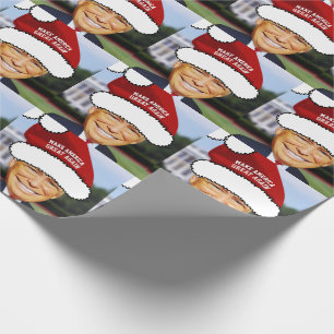 FUNNY DONALD TRUMP CHRISTMAS WRAPPING PAPER CADEAUPAPIER