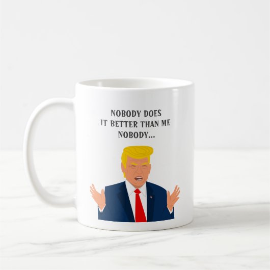 Funny Donald Trump citeert cadeau mok koffie (Links)