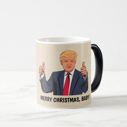 Funny Donald Trump Coffee Mugs, duimbreed omhoog Magische Mok (Voorkant rechts)