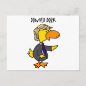 Funny Donald Trump Dork Politieke Cartoon Briefkaart (Voorkant)