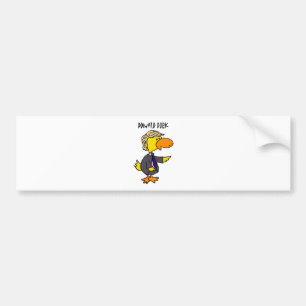 Funny Donald Trump Dork Politieke Cartoon Bumpersticker