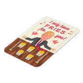 Funny Donald Trump Fast Food Fries Valentijnsdag Magneet (Linkerzijde)