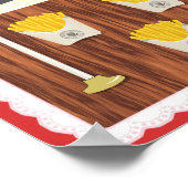 Funny Donald Trump Fast Food Fries Valentijnsdag Poster (Hoek)