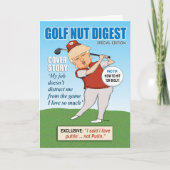 Funny Donald Trump Golf Nut Birthday Kaart (Voorkant)