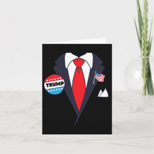 Funny Donald Trump Halloween Kostuum - Cartoon T-s Kaart