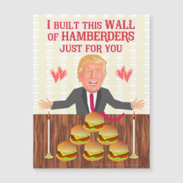 Funny Donald Trump Hamberders Wall Valentijnsdag
