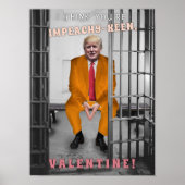 Funny Donald Trump Impeachment Valentijnsdag Poster (Voorkant)