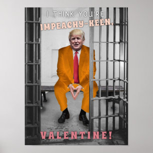 Funny Donald Trump Impeachment Valentijnsdag Poster