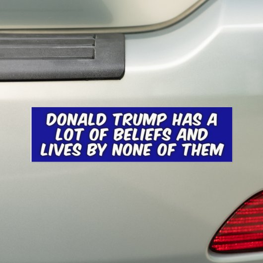 Funny Donald Trump Joke Bumpersticker (Op auto)