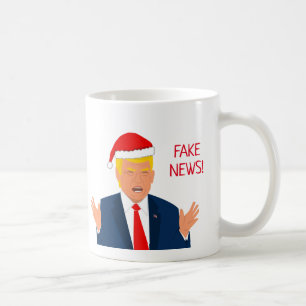 Funny Donald Trump kerstman cartoon Koffiemok
