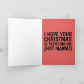 Funny DONALD TRUMP KERSTMIS KAARTEN, voor haar Feestdagen Kaart (Binnen)