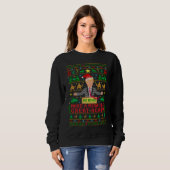 Funny Donald Trump Knit Ugly KerstSweater Trui (Voorkant volledig)