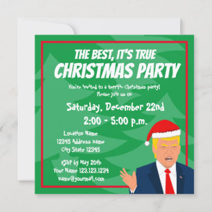 Funny Donald Trump met kerstfeest voor Kerstmis Kaart