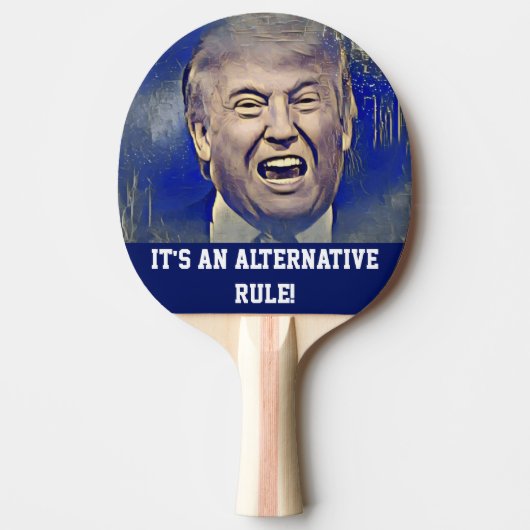 Funny Donald Trump Ping Pong Tafeltennisbatje (Voorkant)