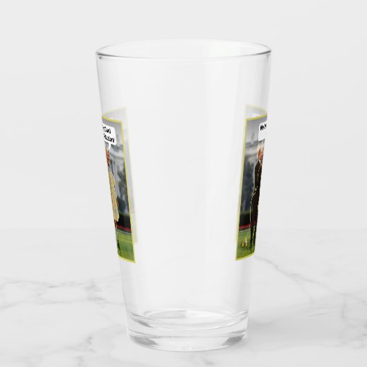 Funny Donald Trump Poetin Pistool Joke Glas (Rechts)