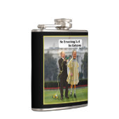 Funny Donald Trump Poetin Pistool Joke Heupfles (Rechts)