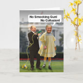 Funny Donald Trump Poetin Pistool Joke Kaart (Gele Bloem)