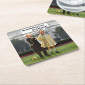 Funny Donald Trump Poetin Pistool Joke Kartonnen Onderzetters (Schuin)