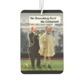 Funny Donald Trump Poetin Pistool Joke Luchtverfrisser (Achterkant)