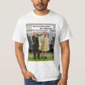 Funny Donald Trump Poetin Pistool Joke T-shirt (Voorkant)